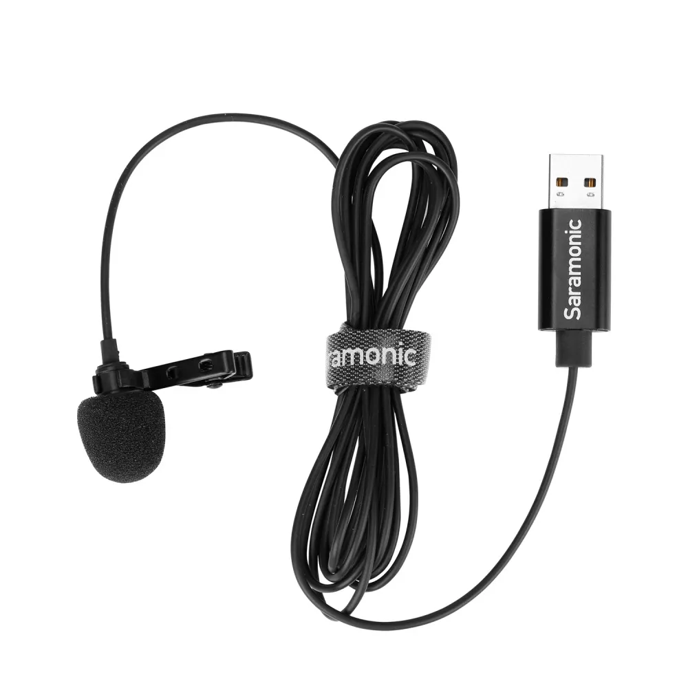 1_b727f4e3-b0f4-46a3-bf5c-5d12931bc4c5 SARAMONIC SR-ULM10 (2m) USB Lavalier Microphone for Computers - Image 1