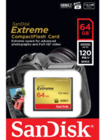 SanDisk Compact Flash Card 64GB Extreme 120MB/s, 85MB/s write, UDMA7 - Image 2