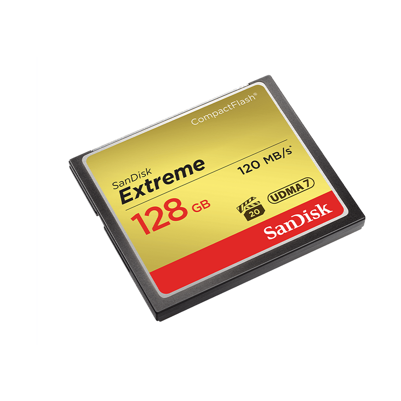 extreme-compactflash-128gb SanDisk CF 128GB Extreme 120MB/s, 85Mb/s UDMA7 - Image 1