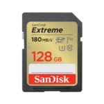 SanDisk SDXC 128GB Extreme, 180MB/s UHS-I Class10 U3 V30