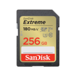 SanDisk SDXC 256GB Extreme, 180MB/s UHS-I Class10 U3 V30
