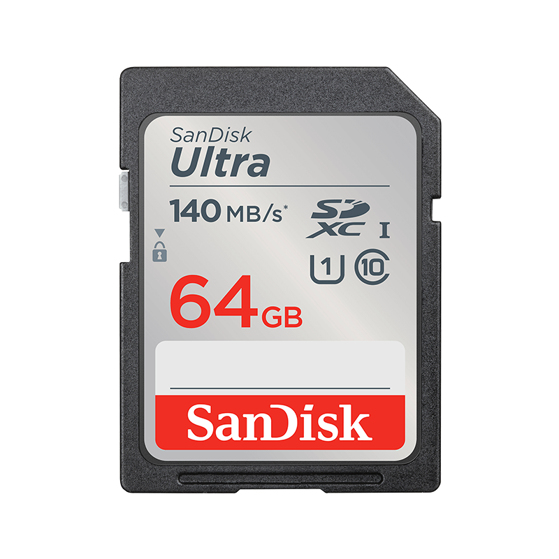 ultra-uhs-i-sd-64gb-140mbs SanDisk SDXC 64GB Ultra 140MB/s Class 10 UHS-I - Image 1