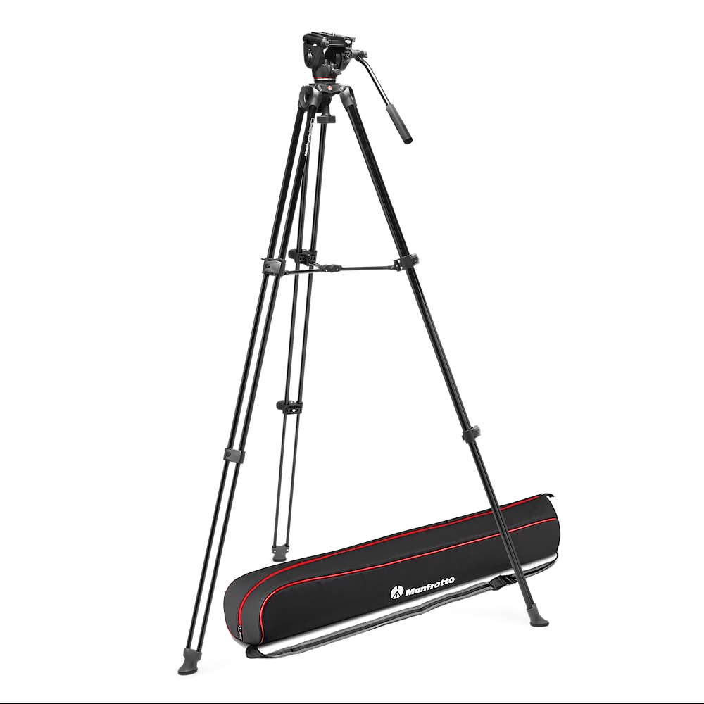 video-tripod-with-heads-manfrotto-mvk500xam Manfrotto MVK500XAM Video Alu Tripod with 500X Fluid Head - Image 1